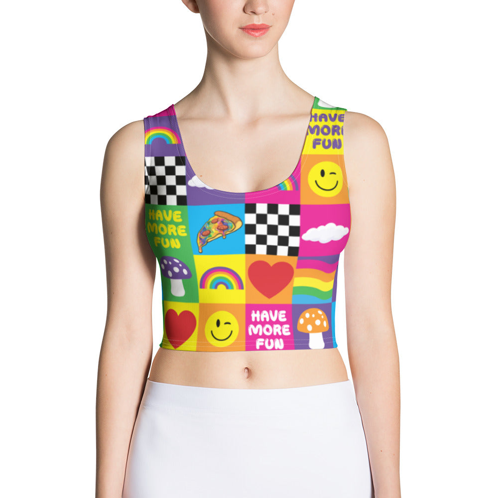 The Rainbow Radiance: Multi-Colored Rainbow Tank Top